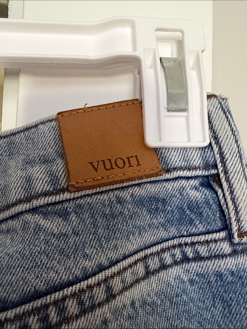 Vuori High-Rise Wide-Leg Jeans in light wash indigo - Picture 6 of 6